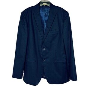 Calvin Klein Men's XL 2 Button Suit Jacket Navy Blue Blazer Sport Jacket India